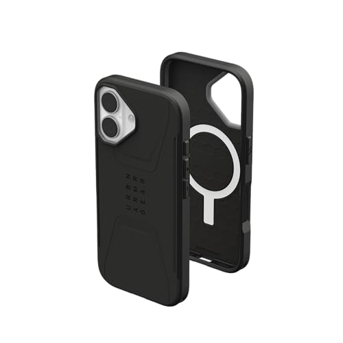 URBAN ARMOR GEAR UAG Designed for iPhone 17 Case Civilian - Compatible with MagSafe Military Grade Protective Cover, Black - color: Civilian - Black