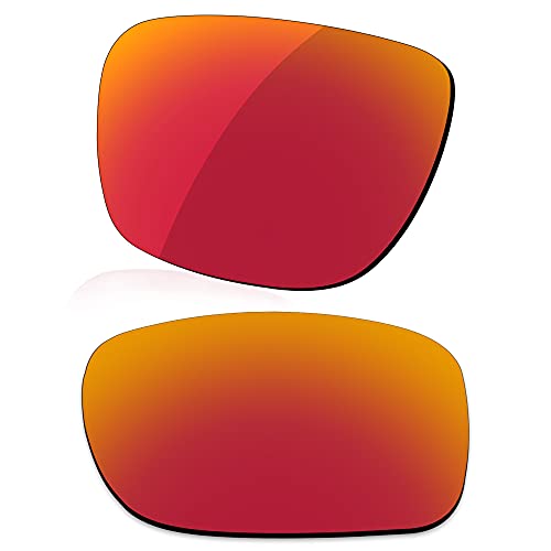 LenzReborn High-impact Polarized Lens Replacement for Oakley Sliver XL OO9341 Sunglass - More Options - color: Fire Red + Ice Blue