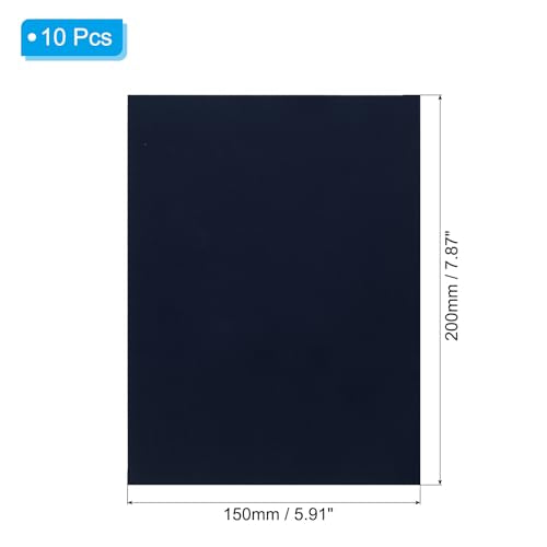 PATIKIL Down Jacket Repair Patch 6" x 8", 10 Pack Self Adhesive Nylon Fabric Patch for Tent Clothes Outdoor Camping Gear, Navy Blue - color: Navy Blue