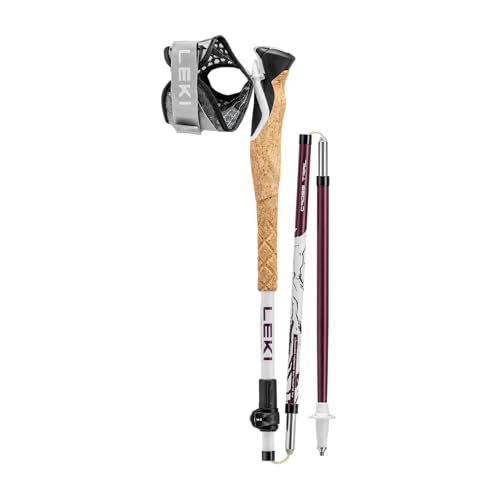 LEKI Cross Trail FX Superlite Trekking Poles - color: White-Ferra-Black