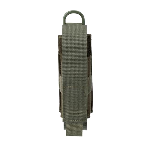 Tactical Flashlight Holster MOLLE Torch Holder MK4 OC/Mace Pepper Spray Canister Carrier EDC Flash Light Pouch Multitool Case with Strap&Snap Clip for Duty/Combat Belt Backpack Vest Chest Rig - color: Ranger Green