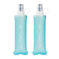 Soft Flasks Running Water Flask Folding Soft Water Bottles Small for Outdoor Sports Hiking Hydration Pack 5oz/8oz/17oz(SKY BLUE,8oz*2) - color: Green, style: 250ml/8oz-2 Pack