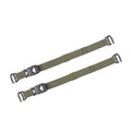 Tactical MOLLE/PALS Backpack Attachment Straps - Adjustable G-Hook Tie Downs, Non-Slip Cam Buckle, for Rucking, Hunting, Hiking, Camping, Tripod & Sleeping Gear (7.5-22 in) (Army Green, 2-Pack) - size: 2-Pack, style: Army Green
