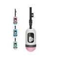 SVD.PET Dog Poop Bag Dispenser, Retractable Poop Bag Holder, White/Pink - color: White/Pink