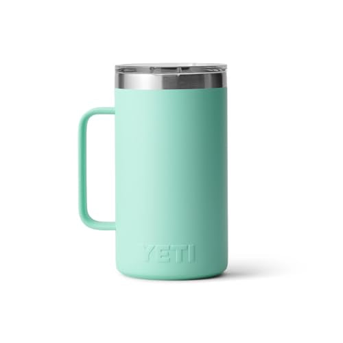 YETI Rambler 24 oz Mug, Vacuum Insulated, Stainless Steel with MagSlider Lid - color: Seafoam