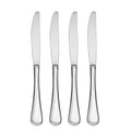Oneida Flight Dinner Knives Silverware Set for 4, Flatware | stainless steel, mirror finish | dishwasher safe | includes butter knife style dinner knives, cutlery set - style: Dinner Knives, Set of 4