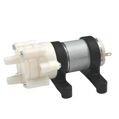 CONQUERALL DC 24V 385 diaphragm self priming pump, small electric water pump with water pipe suitable for drinking fountains and experimental models - color: Pump+pipe, size: DC 24V