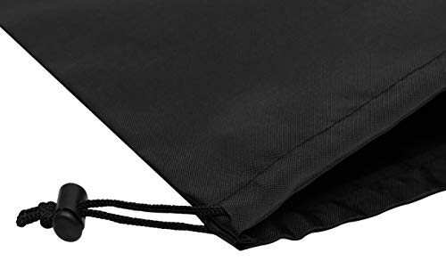 PALTERWEAR Drawstring Pouch with Toggle (12 x 16 Inch, 6 Pack, Black) Nylon Cinch Bag for Travel, Shoes, Gym and Storage - color: Black, size: 12 x 16 - 6 pack