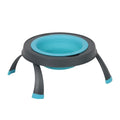 Dexas Pets Elevated Pet Feeder, Small, 1.5 Cup Capacity, Blue, Raised Pet Food and Water Bowl - color: Blue, size: Small/1.5 Cup Capacity