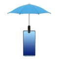 Phone Umbrella - Adjustable Cell Phone Umbrella Sun Shade with Stable Clip Universal Mini Cellphone Shade Cover for Beach/Pool/Outdoor, Light Blue - color: Light Blue