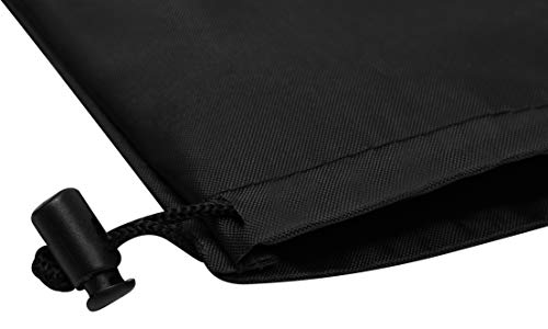 PALTERWEAR Drawstring Pouch (5 x 7-12 Pack - Black) Small Nylon Cinch Bag with Toggle for Travel, Gym and Storage - color: Black, size: 5 x 7 - 12 pack