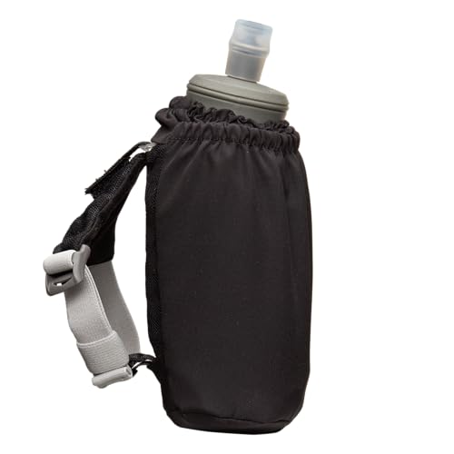 Nathan - Pinnacle 18oz Soft Flask Black/Reflective Silver OSFM - color: Black, style: 18oz