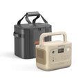Jackery Explorer 1000 v2 and Size M Carrying Case,1070Wh,1500W (Dune White) | 1 Hr Fast Charge, LiFePO4 Battery, for Camping, Road Trips, Emergency - style: E1000v2+Carrying Bag(Dune White)