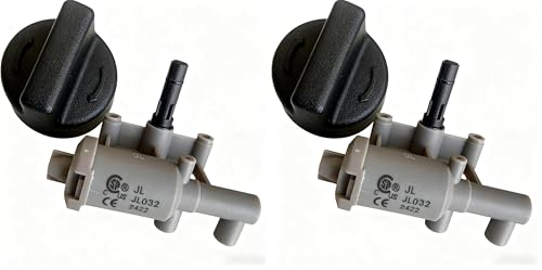 Spark Rotary Ignitor with Knob Replacement for Gas Grill.Range Stove Oven - Manual Rotary Spark Generator (2 Outlet) (Pack of 2) - size: 2 Outlet (Pack of 2)