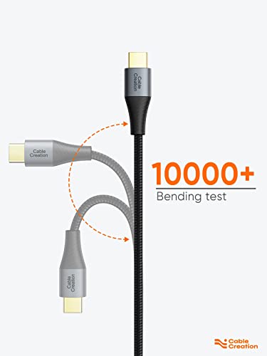 CableCreation USB C to USB C Cable 2 Pack, Type C Fast Charging Cable 0.8FT - size: 0.8FT 2-Pack, style: C to C