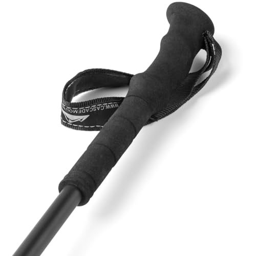 Cascade Mountain Tech Trekking Poles - Carbon Fiber Walking or Hiking Sticks with Quick Adjustable Locks - color: Black Ultralight, style: Ultralight Carbon Fiber Eva Grip