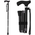 Switch Sticks Folding Walking Cane For Women & Men - color: Black