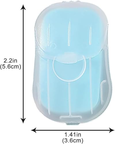 2 Boxes 100Pcs Portable Soap Sheets, Mini Portable Travel Soap Paper Sheets Disposable Water Soluble Hand Washing Bath Scented Paper Soap Camping Hiking and Shampoo for Outdoor(White&Purple)(ZS562)