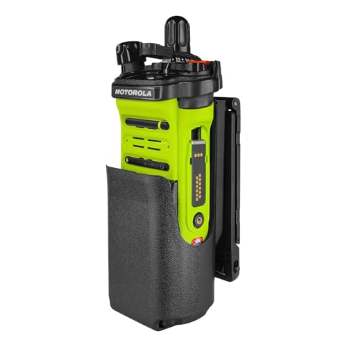 Tactical Holster for Motorola APX6000 Molle Radio Holder Molle Pouch Tactical Radio Holster Vest Mount Portable Radio Case Compatible with Motorola APX6000/APX8000 - color: Molle Lok 5001-1 Pack