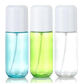 Bynccea Small Spray Bottle Travel Size 3.4oz/100ml Plastic Mini Bottle Set - Fine Mist Mini Empty Spray Bottles - Refillable Spray Bottles for Cleaning Solutions, Perfume, Liquid Cosmetics - color: Blue&Green&Clear