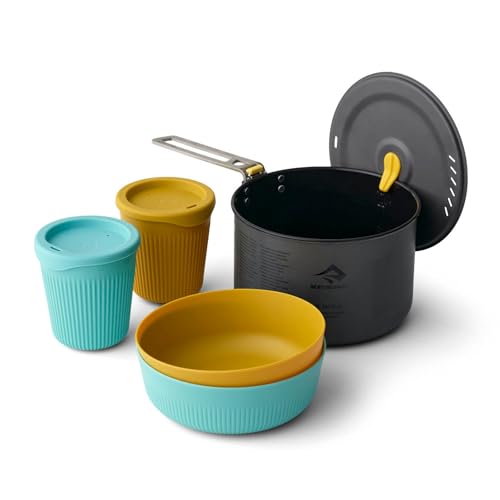 Sea to Summit Frontier Ultralight One Pot Cook Set - style: 2-person (Pot, 2 X Bowls, 2 X Cups)