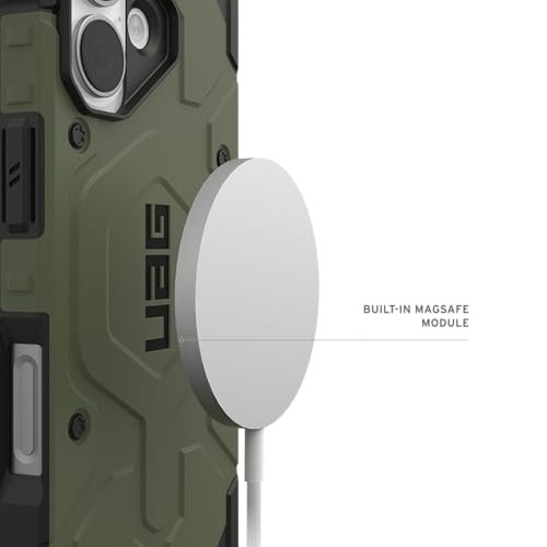 URBAN ARMOR GEAR UAG Designed for iPhone 17 Case Pathfinder - Compatible with MagSafe Military Grade Protective Cover, Olive - color: Pathfinder - Olive