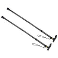 M METERXITY Trekking Poles - Collapsible Hiking Walking Sticks, Telescopic & Folding, Apply to Women Walking Backpacking - color: Black