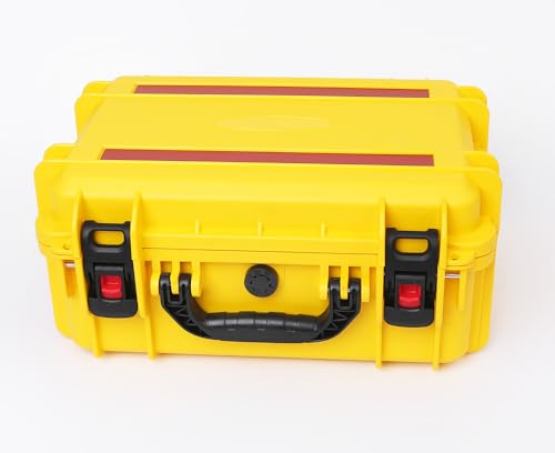 18in Waterproof Hard Shell Case with DIY Customizable Foam Insert (16 x 11x 7.8in Interior) - color: Yellow