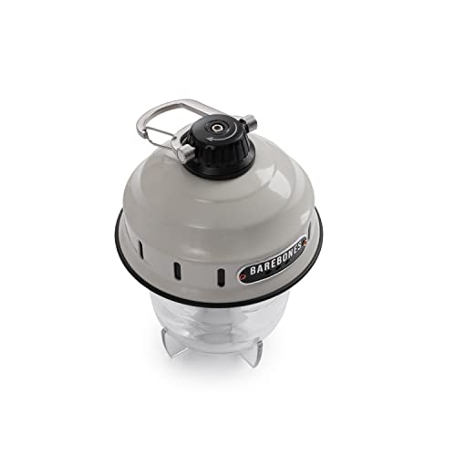 Barebones Beacon Hanging Light – Vintage White, Rechargeable LED Camping Lantern with Adjustable Brightness – Weatherproof Vintage-Style Hanging Lantern for Outdoor Adventures and Year-Round Use - color: Vintage White