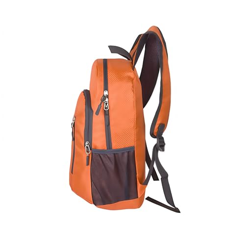 MounTop Outdoor Lightweight Foldable Water Resistant Backpack for Travel Hiking Riding - color: Orange