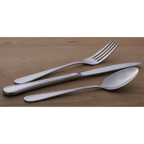 Oneida Flight Dinner Spoons Silverware Set for 4, Flatware | 18/0 stainless steel, mirror finish | dishwasher safe | great for soup or everyday dining, cutlery set - style: Dinner Spoons, Set of 4
