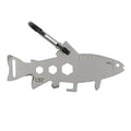 UST Tool-a-Long Multi-Tool Carabiners with Durable, Compact Stainless Steel Construction for Hiking, Kayaking, Camping, Travel and Outdoor Survival - style: Trout