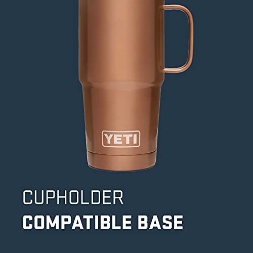 YETI Rambler 20 oz Travel Mug, Stainless Steel, Vacuum Insulated with Stronghold Lid - color: Copper