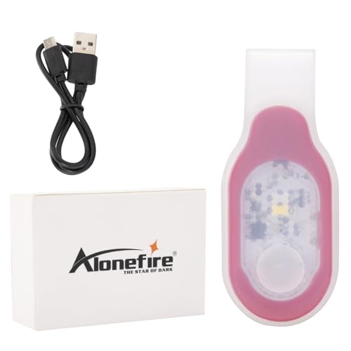 ALONEFIRE PL500 Clip on Light Flashlight Nurse Badge Accessories Must Haves USB Rechargeable Magnetic Nursing Light 3 Modes Nurse Lights for Night Shift Nurse Essentials, Shirt with Built-in Battery - color: Red_White Light