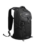 WATERFLY Small Lightweight Hiking Backpack: 20L Outdoor Daypack with Phone Pocket, Hydration Compatible, Breathable Backpanel, Multi-Compartment for Camping Trekking Travel Women Men - color: Black