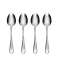 Oneida Flight Dinner Spoons Silverware Set for 4, Flatware | 18/0 stainless steel, mirror finish | dishwasher safe | great for soup or everyday dining, cutlery set - style: Dinner Spoons, Set of 4