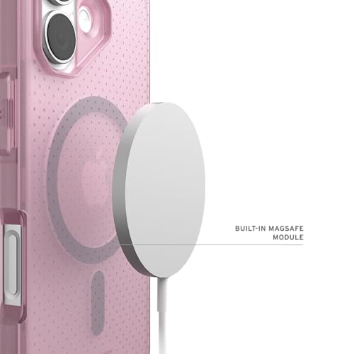URBAN ARMOR GEAR UAG Designed for iPhone 17 Case Dot - Compatible with MagSafe Translucent Military Grade Protective Cover, Lilac Purple - color: Dot - Lilac Purple
