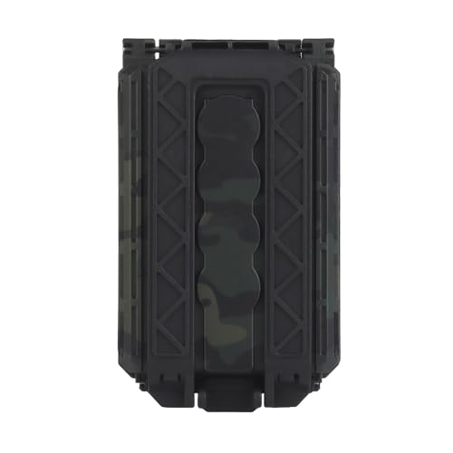 WoSporT Tactical Modular Battery Storage Organizer, MOLLE Military Hunting Vest Carry 18650/AAA/CR123A/18350 Battery Box Holder Case - color: BCP