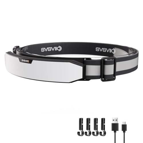 svsviio K0209 1500 Lumen Rechargeable Headlamp,230° Wide Beam Super Bright LED Head Lamp,4 Modes,Red Light,IPX5,Head Lights for Forehead,Hard Hat Light for Adults Camping,Hiking,Mechanic - size: 1 Pack