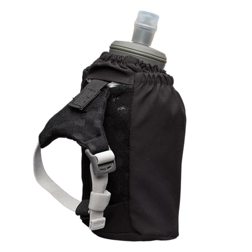 Nathan - Pinnacle 18oz Soft Flask Black/Reflective Silver OSFM - color: Black, style: 18oz