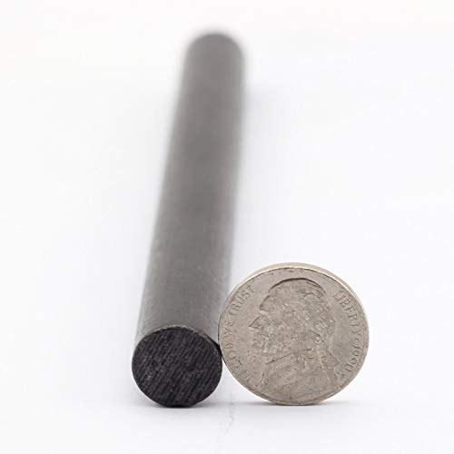 1/2 Inch X 6 Inch Large Ferro Rods Ferrocerium Rod Drilled Survival Fire Starter Flint Steel with Toggle Lanyard Hole for Camping Emergency