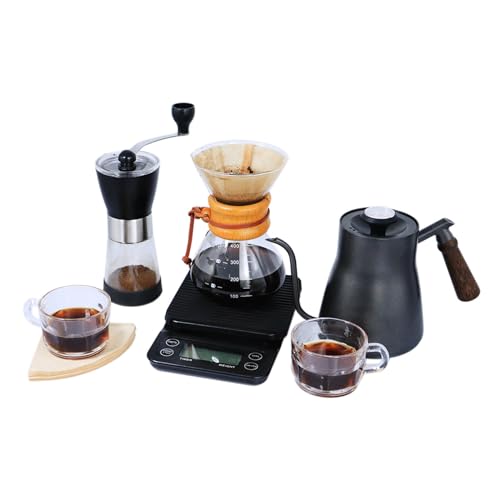 SOTECH Portable Pour Over Coffee Maker Dripper Set Espresso Americano Latte For Travel Camping Office Home Car Hiking(2 Cup Coffe Gift Set)