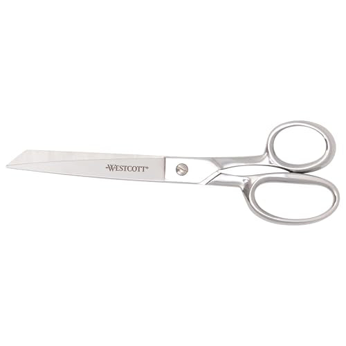 Westcott 9in Forged Classic Fabric and Paper Scissors, Heavy Duty, Knife-Edge for Sewing, Tailoring, General Arts and Crafts, Office - size: 9-Inch Straight
