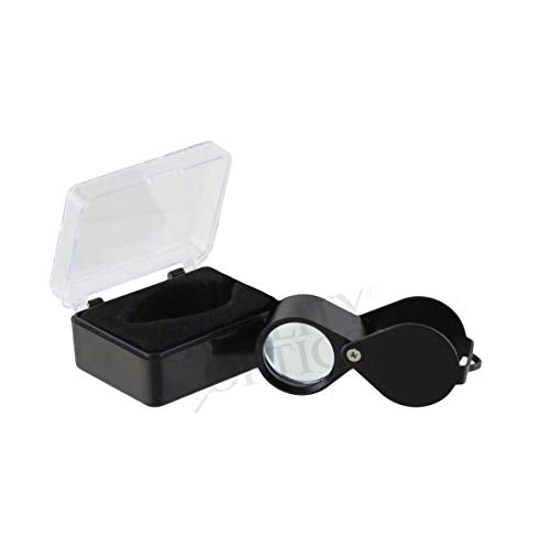 USA Folding Jewelers Loupe Style Pocket Magnifier - style: 5 Pack 10x Economy Black Loupe