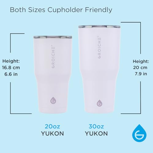 GROSCHE Yukon Triple Insulated Coffee Travel Mug with Lid - 30 oz Lavander - color: Lavender, size: 30 Ounces