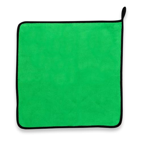 Slick Products Microfiber Towel 16 x 16 Inch – Extra Soft, Dual-Sided, Scratch-Free Cleaning & Drying Cloth for Cars, Trucks, Off-Road, and Home Use – Maximum Absorbency & Dust Pickup