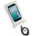 Tech Candy Dry Spell Water Defender Bag, White - Waterproof Protective Pouch for Smartphones & Valuables, Transparent Touchscreen-Compatible, IPX8 Certified, with Lanyard & Secure Lock, Dry Bag - color: White
