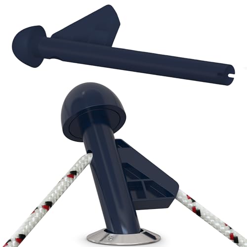 DLFender Rod Holder Version for Boating Fenders - Multifunctional Fender Adjuster Holder Also Doubles as Boarding and Exiting Handle - Innovative Fishing Boat Accessory - Blue - color: Navy Blue, size: Pack of 1