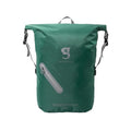 geckobrands Lightweight 30L Waterproof Backpack - Lightweight Watertight Outdoor Bag Hiking Traveling Light Water Activities - color: Green / Grey