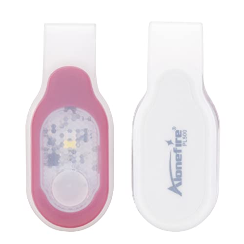 ALONEFIRE PL500 Clip on Light Flashlight Nurse Badge Accessories Must Haves USB Rechargeable Magnetic Nursing Light 3 Modes Nurse Lights for Night Shift Nurse Essentials, Shirt with Built-in Battery - color: Red_White Light